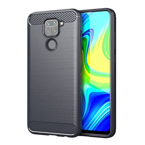 

Чехол Lenuo Carbon Fiber для Redmi Note 9 Gray