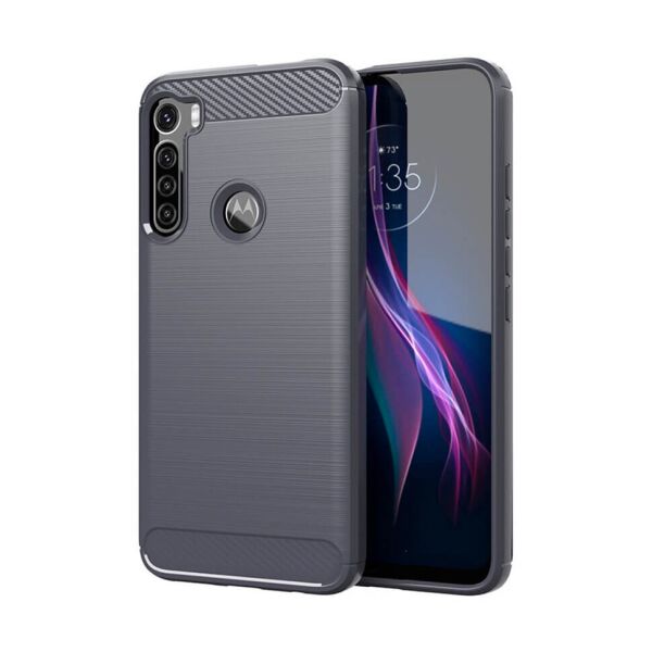 

Чехол Lenuo Carbon Fiber для Motorola One Fusion+ Gray