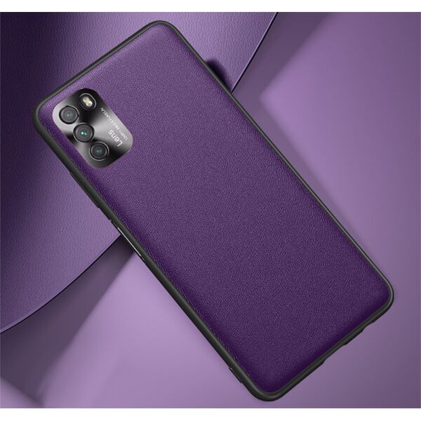 

Чехол Lenuo Metal Lens Series для Poco M3 Purple