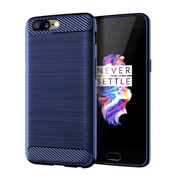 

Чехол Lenuo Carbon Fiber для OnePlus 5 Navy Blue