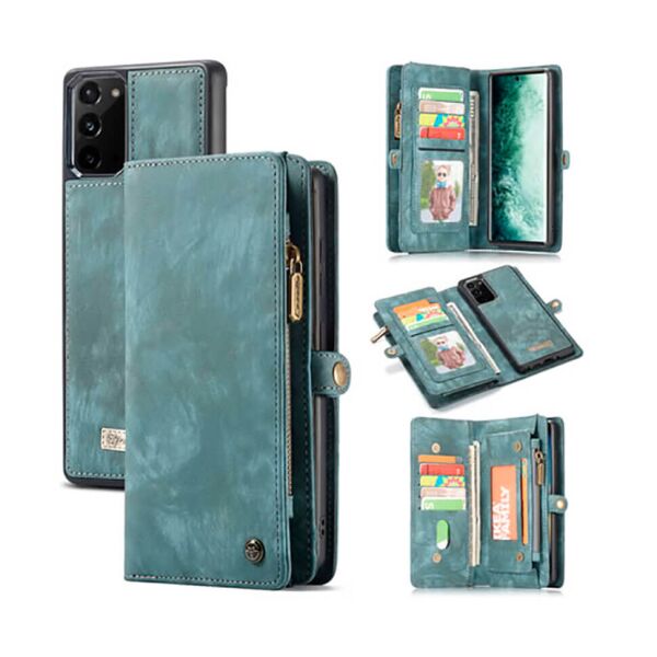 

Чехол-кошелек CaseMe Magnetic для Samsung Galaxy Note 20 Blue