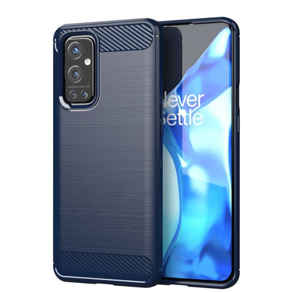 

Чехол Lenuo Carbon Fiber для OnePlus 9 Pro Navy Blue