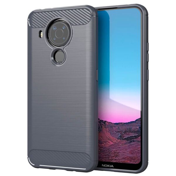 

Чехол Lenuo Carbon Fiber для Nokia 5.4 Gray