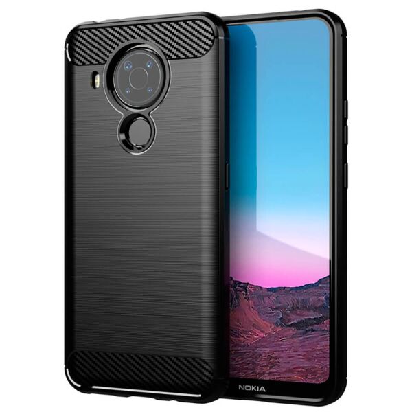 

Чехол Lenuo Carbon Fiber для Nokia 5.4 Black