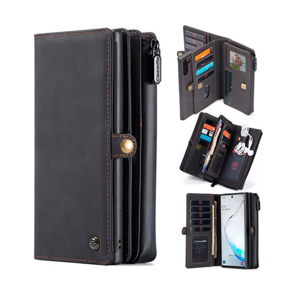 

Чехол-кошелек CaseMe Vintage для Samsung Galaxy Note 10 Black
