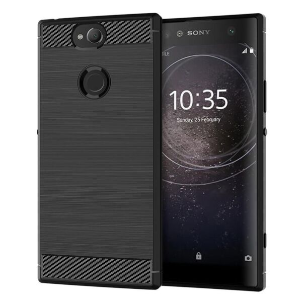

Накладка Lenuo Carbon Fiber для Sony Xperia XA2 Plus H4413 Black