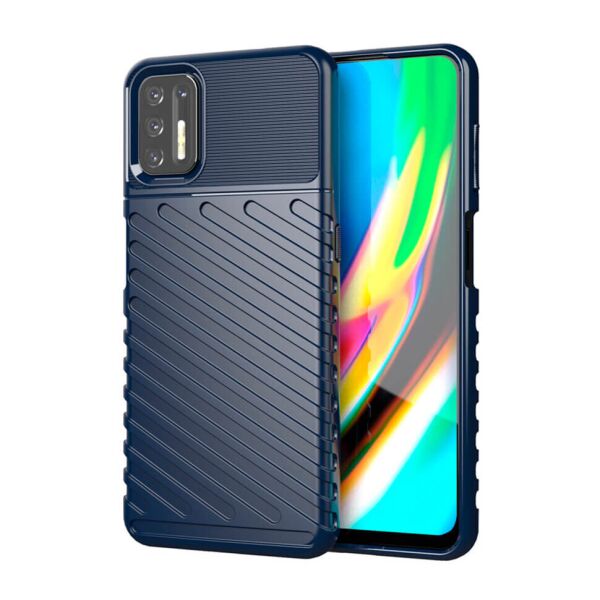 

Чехол Lenuo Thunder для Motorola G9 Plus Navy Blue