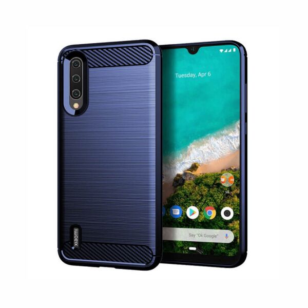 

Накладка Lenuo Carbon Fiber для Xiaomi Mi A3 / Mi CC9E Navy Blue