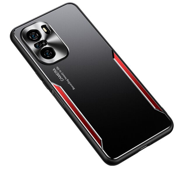 

Чехол Lenuo Blade Series для Poco F3 Black / Red