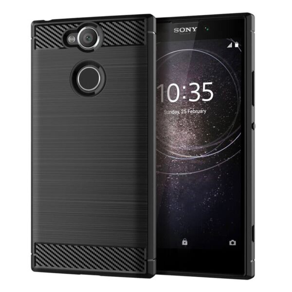 

Накладка Lenuo Carbon Fiber для Sony Xperia XA2 H4113 Black