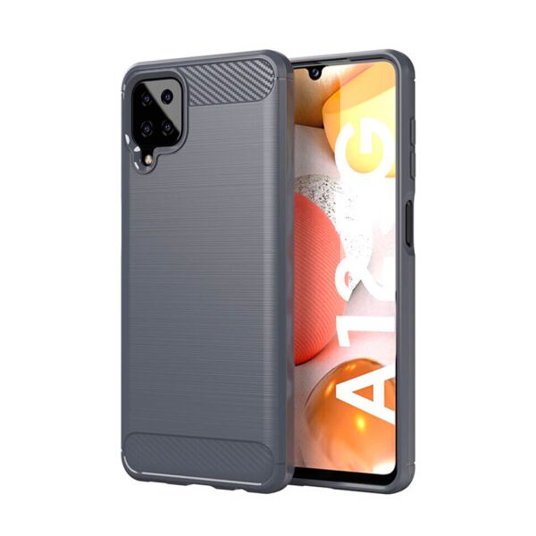

Чехол Lenuo Carbon Fiber для Samsung Galaxy A12 A125F Gray