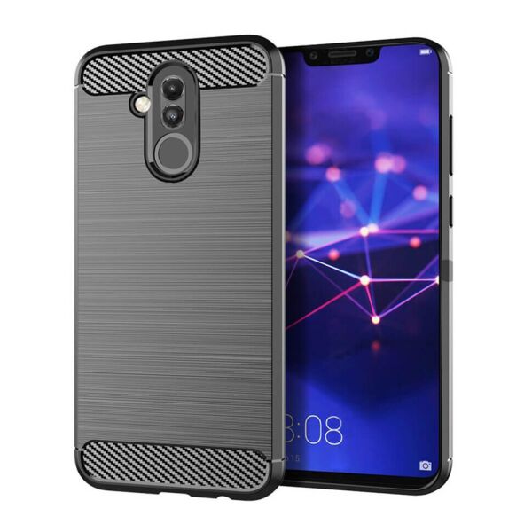 

Чехол Lenuo Carbon Fiber для Huawei Mate 20 Lite Gray