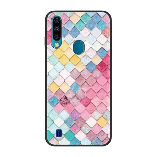 

Чехол Shell Print для ZTE Blade A7 2020 (с вырезом для сканера) Цветные чешуйки