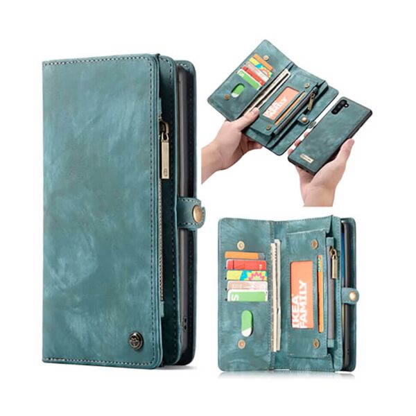 

Чехол-кошелек CaseMe Magnetic для Samsung Galaxy Note 10 Blue