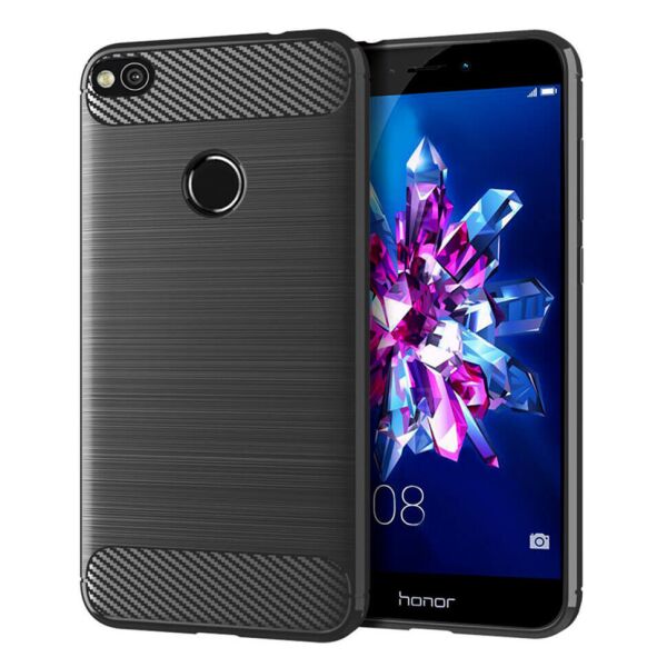 

Чехол Lenuo Carbon Fiber для Honor 8 Lite Gray