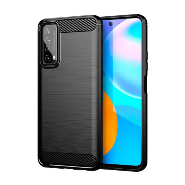 

Чехол Lenuo Carbon Fiber для Huawei P Smart 2021 Black