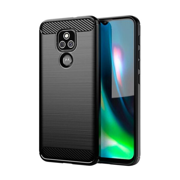 

Чехол Lenuo Carbon Fiber для Motorola E7 Plus Black