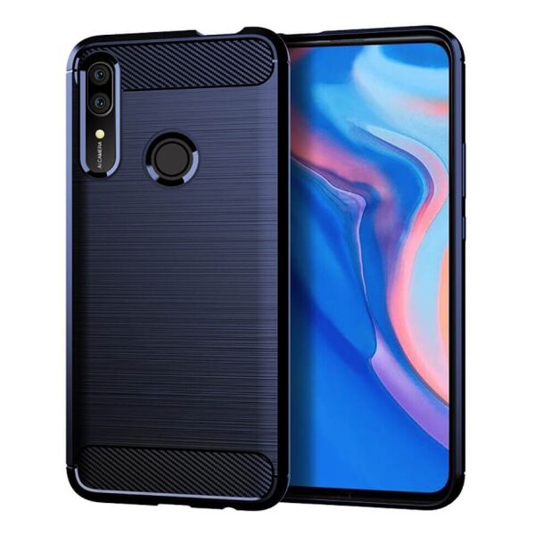 

Чехол Lenuo Carbon Fiber для Huawei P Smart Z Navy Blue