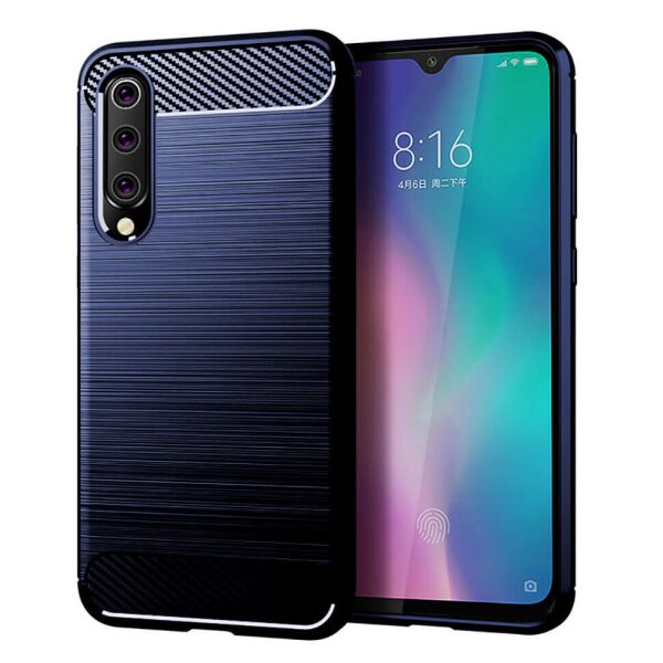 

Чехол Lenuo Carbon Fiber для Xiaomi Mi 9 SE Navy Blue
