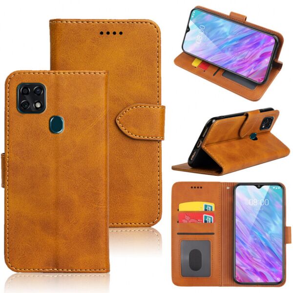 

Чехол-книжка EcoCase Skin Series для ZTE Blade 20 Smart V1050 Yellowish Brown