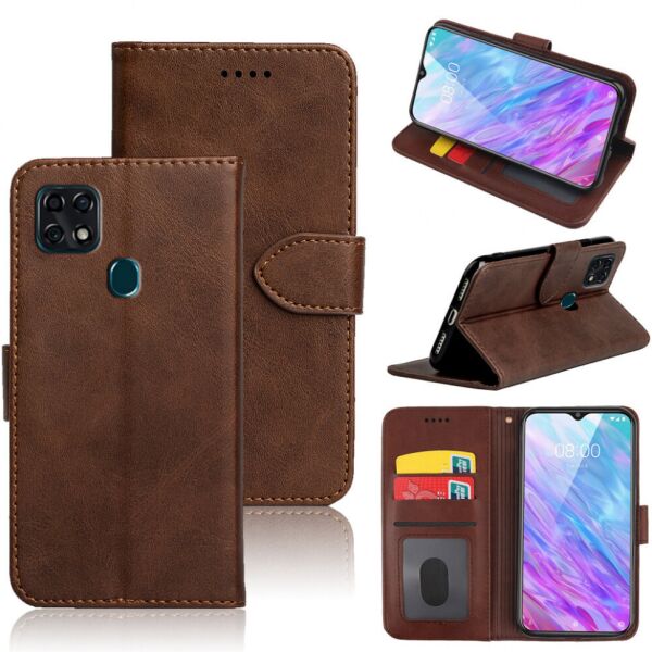 

Чехол-книжка EcoCase Skin Series для ZTE Blade 20 Smart V1050 Brown