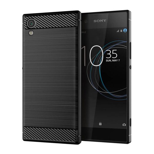 

Чехол Lenuo Carbon Fiber для Sony Xperia XA1 (G3112) Black