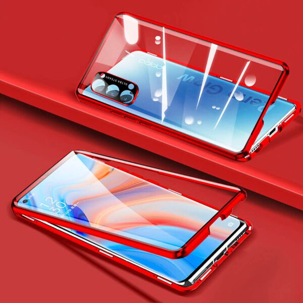 

Чехол Fashion Magnetic Flip 360 для Oppo Reno4 Pro 5G (CPH2089) Red
