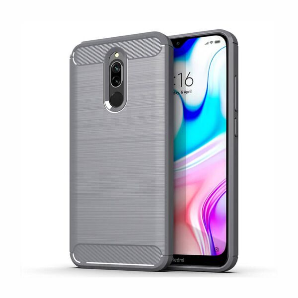 

Чехол Lenuo Carbon Fiber для Redmi 8 Gray