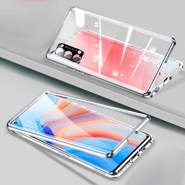 

Чехол Fashion Magnetic Flip 360 для Oppo Reno4 Pro 5G (CPH2089) Silver