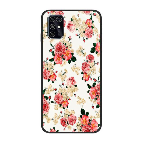 

Чехол Shell Print для ZTE Blade V2020 Smart Цветы на белом