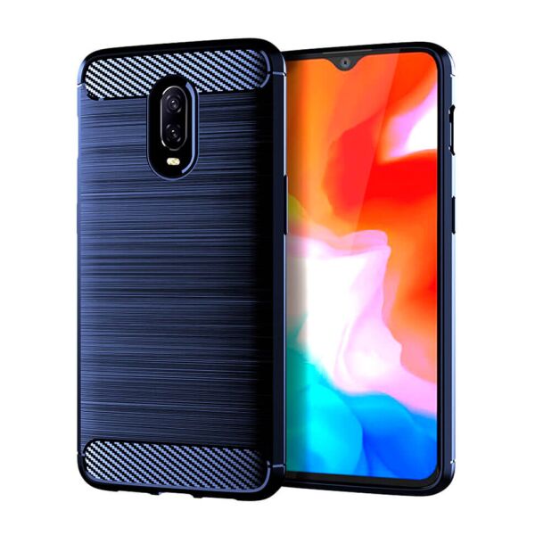 

Чехол Lenuo Carbon Fiber для OnePlus 6T Navy Blue