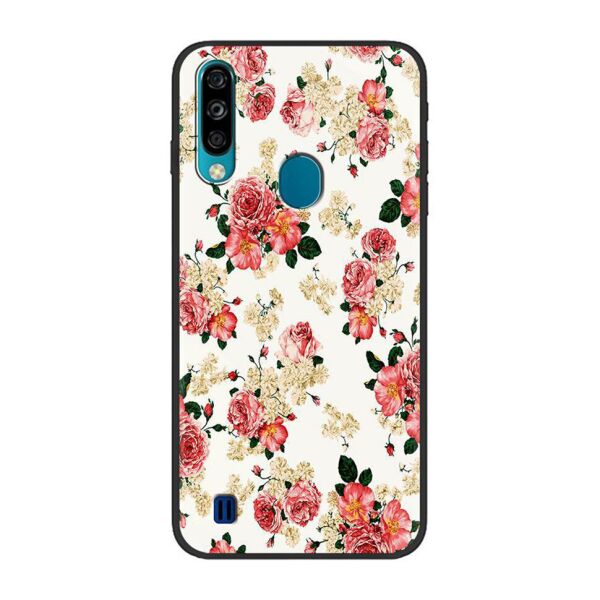

Чехол Shell Print для ZTE Blade A7 2020 (с вырезом для сканера) Цветы на белом