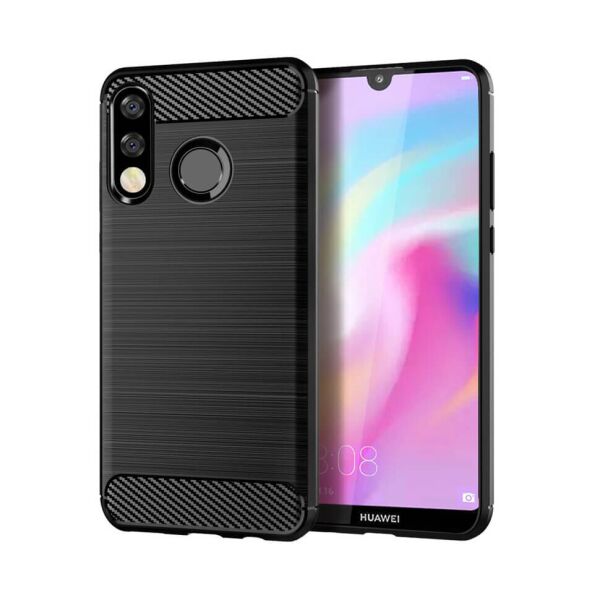 

Чехол Lenuo Carbon Fiber для Huawei P30 Lite Black