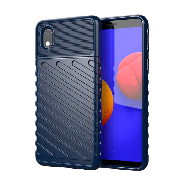

Чехол Lenuo Thunder для Samsung Galaxy A01 Core A013F Navy Blue