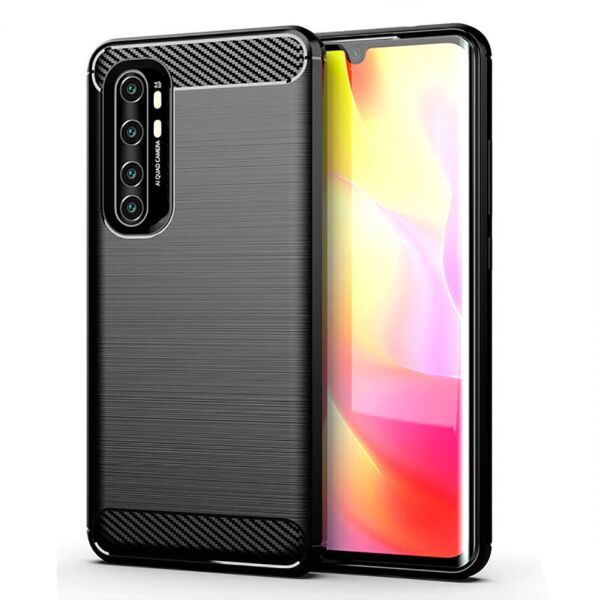 

Чехол Lenuo Carbon Fiber для Xiaomi Mi Note 10 Lite Black
