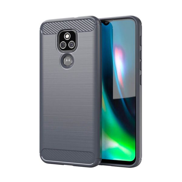 

Чехол Lenuo Carbon Fiber для Motorola E7 Plus Gray