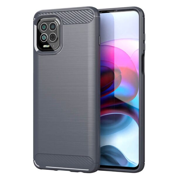 

Чехол Lenuo Carbon Fiber для Motorola G100 Серый