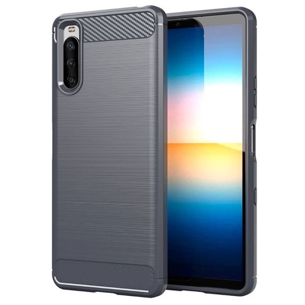 

Чехол Lenuo Carbon Fiber для Sony Xperia 5 II Gray