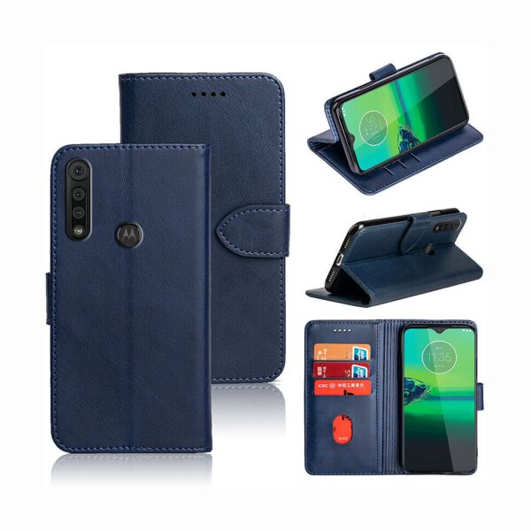 

Чехол-книжка EcoCase Skin Series для Motorola Moto G8 Plus Navy Blue