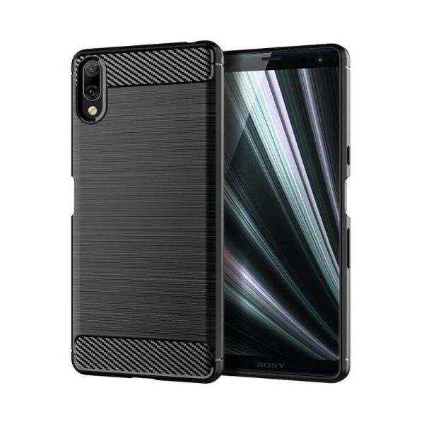 

Чехол Lenuo Carbon Fiber для Sony Xperia L3 Black