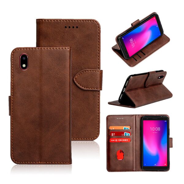 

Чехол-книжка EcoCase Skin Series для ZTE Blade L8 / Blade A3 2019 Brown