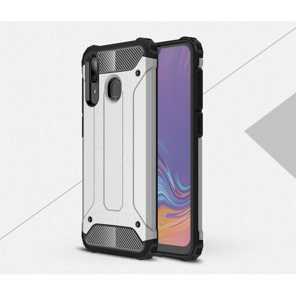 

Чехол Lenuo Armor для Samsung Galaxy A20 / Galaxy A30 Silver
