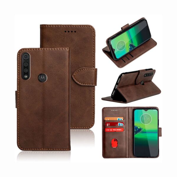 

Чехол-книжка EcoCase Skin Series для Motorola Moto G8 Plus Brown