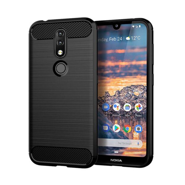 

Чехол Lenuo Carbon Fiber для Nokia 4.2 Black