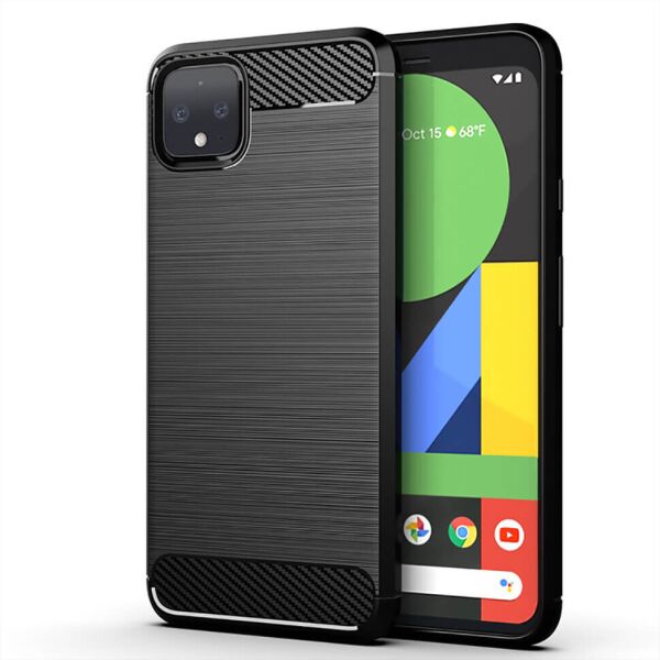 

Чехол Lenuo Carbon Fiber для Google Pixel 4 Black