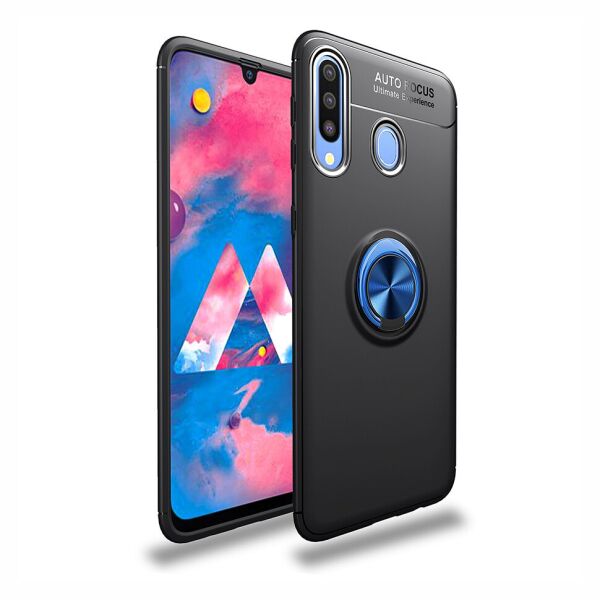 

Накладка Lenuo Color Bracket для Samsung Galaxy A20s A207F Black / Синее Кольцо