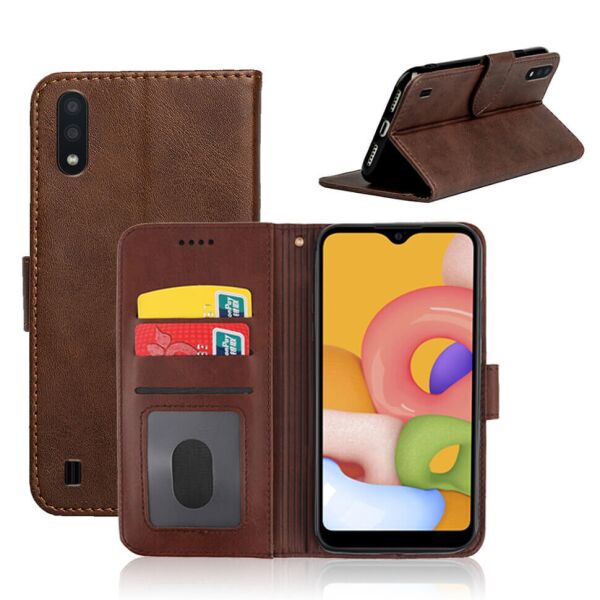 Чехол-книжка EcoCase Skin Series для Samsung Galaxy A01 A015F Brown