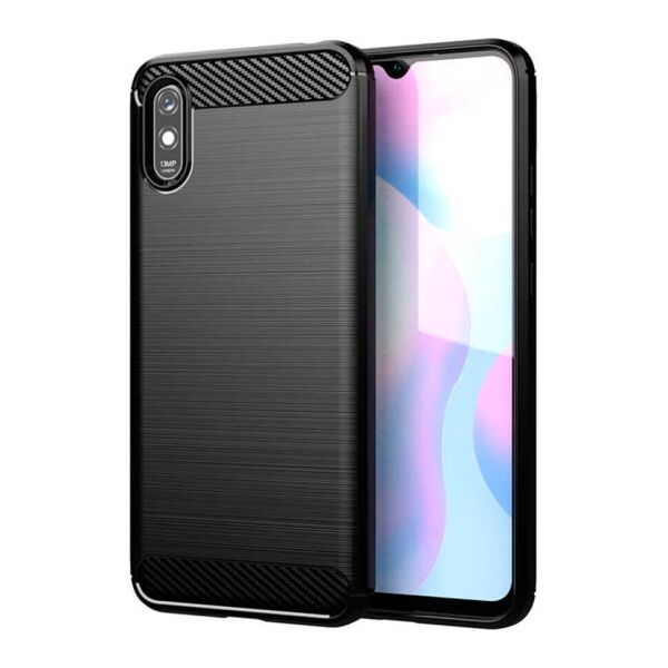 

Чехол Lenuo Carbon Fiber для Redmi 9A Black