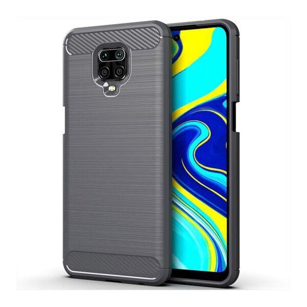 

Чехол Lenuo Carbon Fiber для Redmi Note 9 Pro Gray