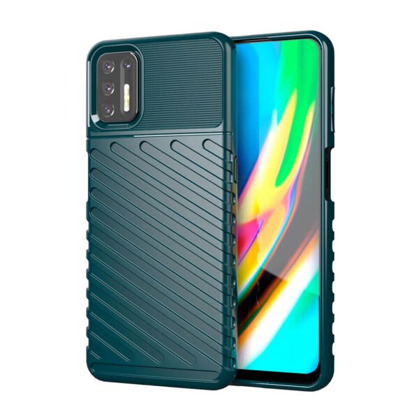 

Чехол Lenuo Thunder для Motorola G9 Plus Green